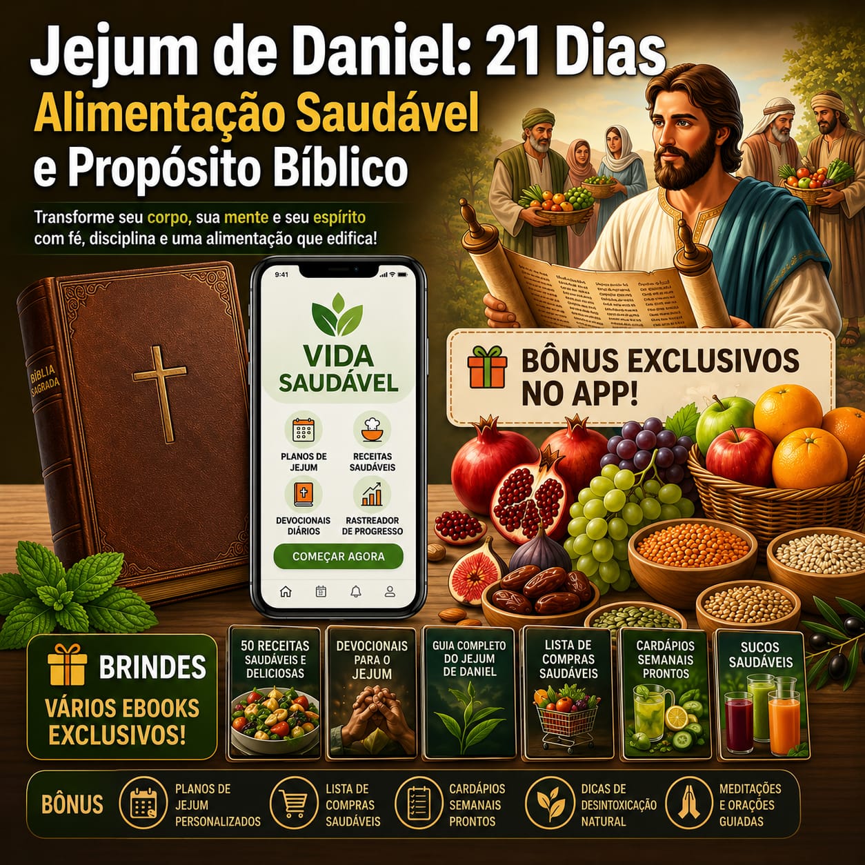 Mockup do Aplicativo Vida Saudável
